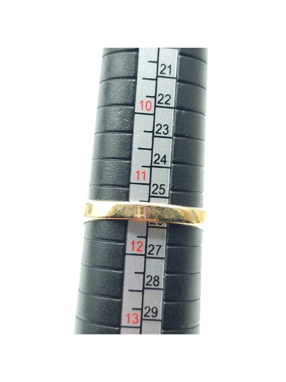 Vintage Karatclad Mens Ring With Clear Stone 18K HGE Marked Size 11.5 Textured